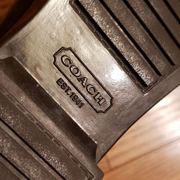 COACH trustee signature rainboots size 7 - Picture 5 of 8